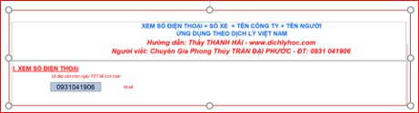 PHẦN MỀM XEM SỐ ĐIỆN THOẠI